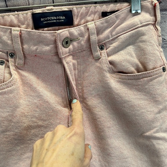 ⭐️Scotch & Soda Jeans Skim W29/L32 Amsterdam's Blauw orange white - Picture 7 of 13